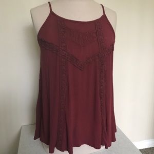 Target Mossimo Burgundy Tank Top